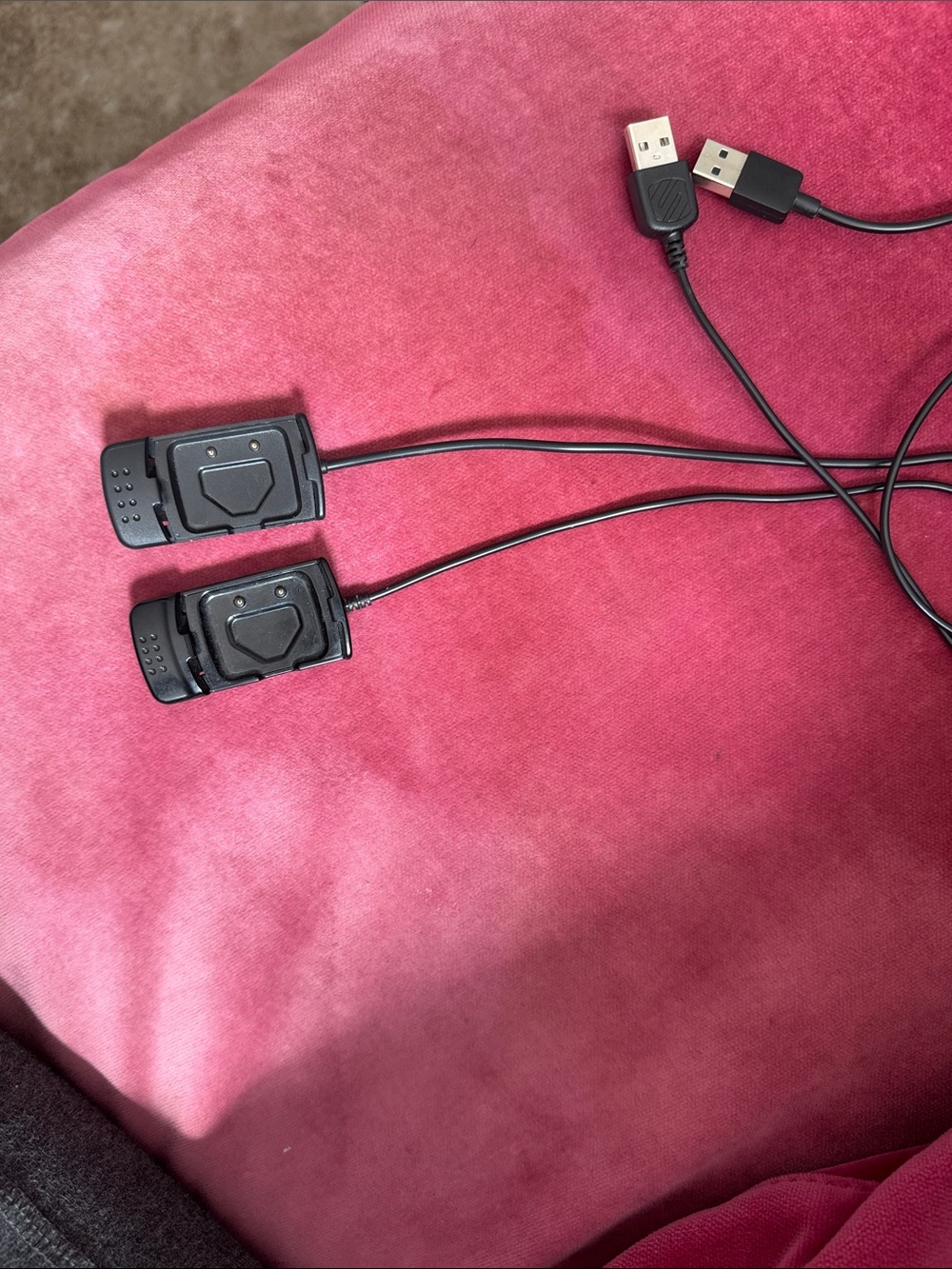 Orangetheory Black Dual USB Splitter Cable with Proprietary Connectors